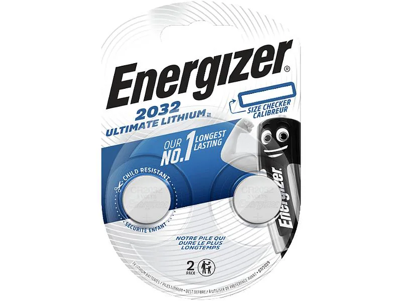 Energizer Knopfzelle CR 2032 Ultimate Lithium 2 Stück
