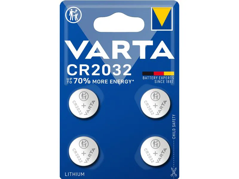 Varta Knopfzelle CR2032 4 Stück